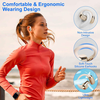 Wireless V5.4 Open Ear Earbuds with Earhook LED Display Charging Case DailySale