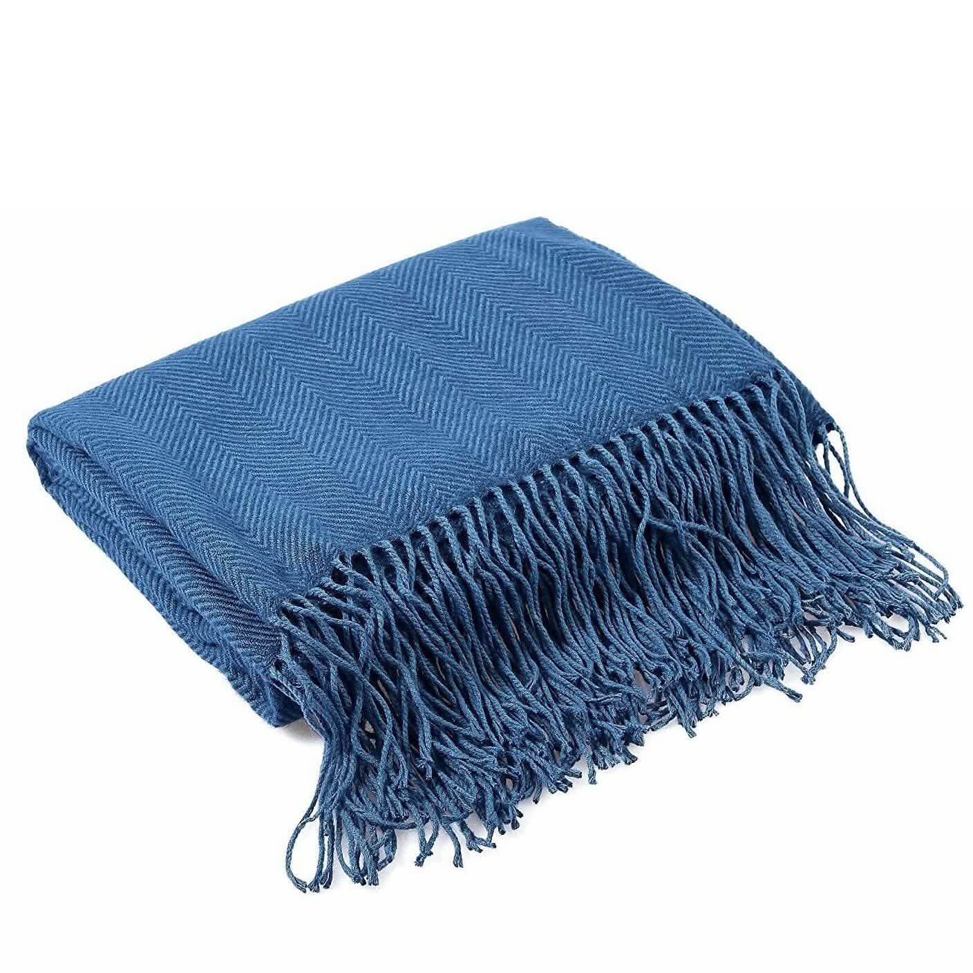 Wisley Home 100% Acrylic Chevron Pattern Throw DailySale