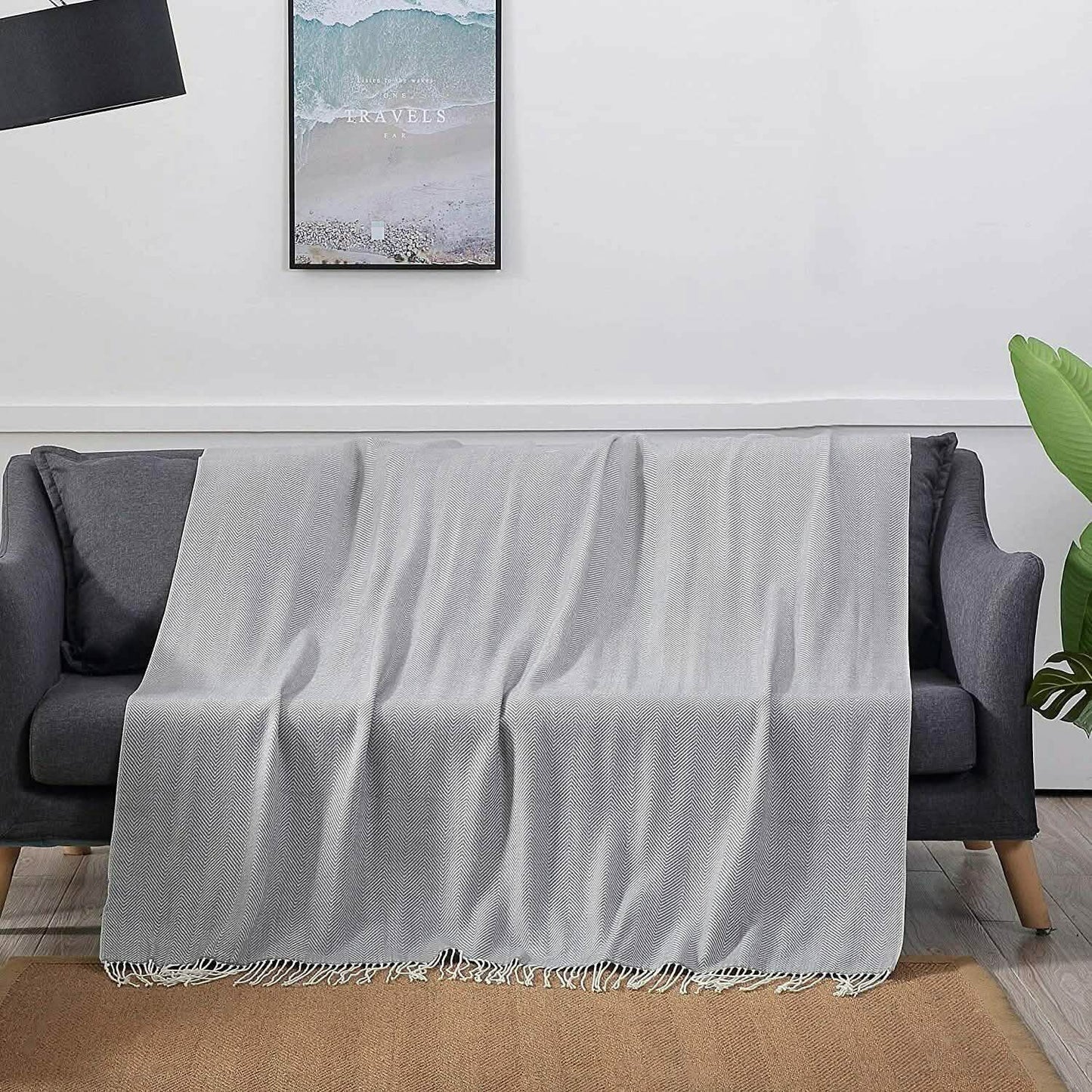 Wisley Home 100% Acrylic Chevron Pattern Throw DailySale