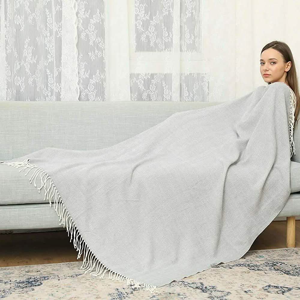 Wisley Home 100% Acrylic Chevron Pattern Throw DailySale