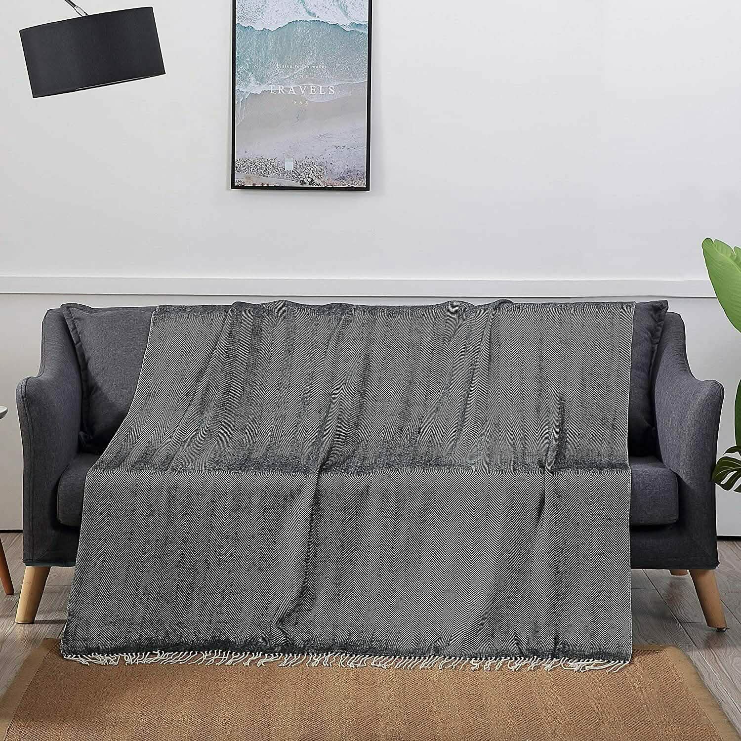 Wisley Home 100% Acrylic Chevron Pattern Throw DailySale