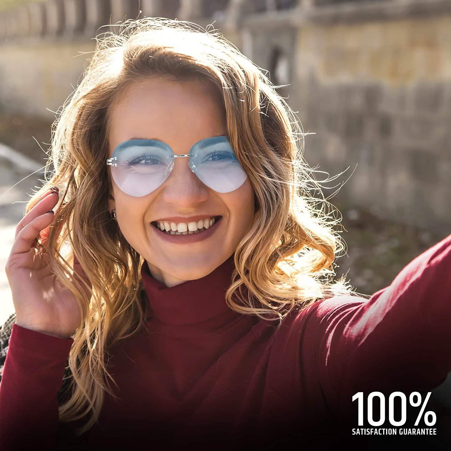 Women Aviation Polycarbonate UV 400 Sunglasses DailySale