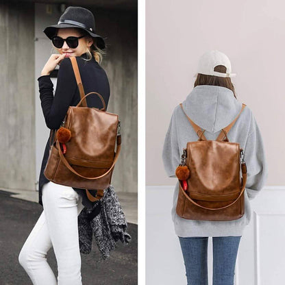 Women Backpack Purse PU Leather Anti-theft Casual Shoulder Bag DailySale