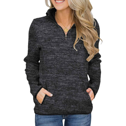 Women Casual Long Sleeve Stand Collar with Pockets DailySale