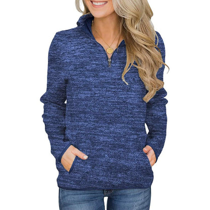 Women Casual Long Sleeve Stand Collar with Pockets DailySale