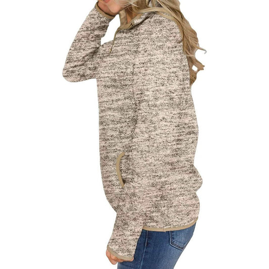 Women Casual Long Sleeve Stand Collar with Pockets DailySale