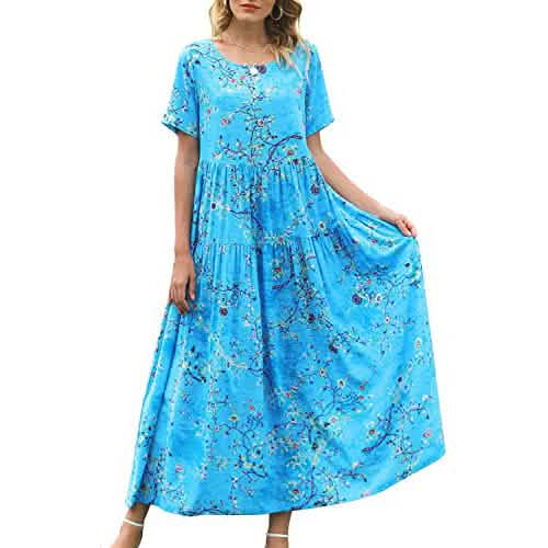 Women Casual Loose Bohemian Floral Dress DailySale