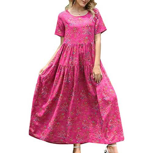 Women Casual Loose Bohemian Floral Dress DailySale