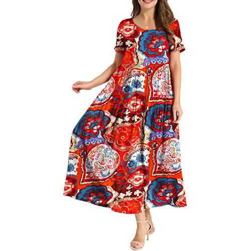 Women Casual Loose Bohemian Floral Dress DailySale