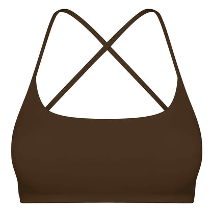 Women Cross Back Sport Bras Padded with Removable Pads Thin Straps DailySale