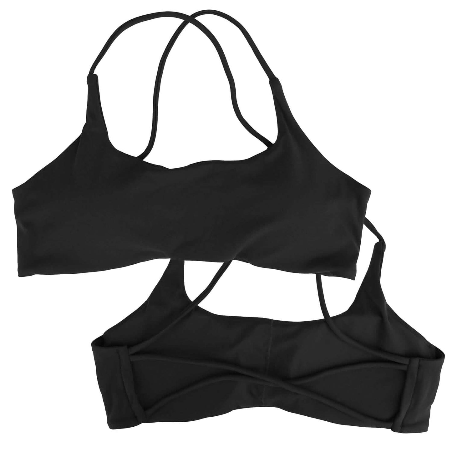 Women Cross Back Sport Bras Padded with Removable Pads Thin Straps DailySale
