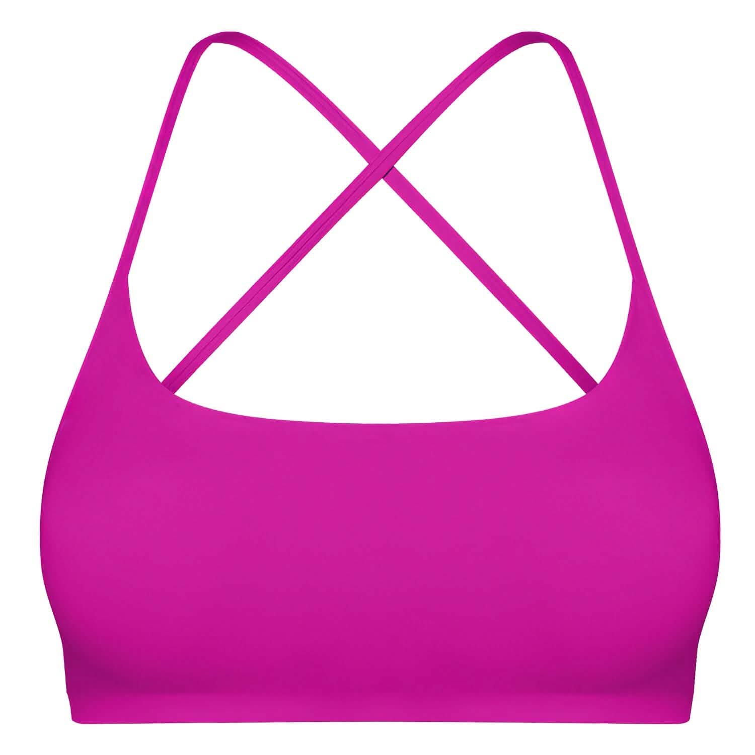 Women Cross Back Sport Bras Padded with Removable Pads Thin Straps DailySale