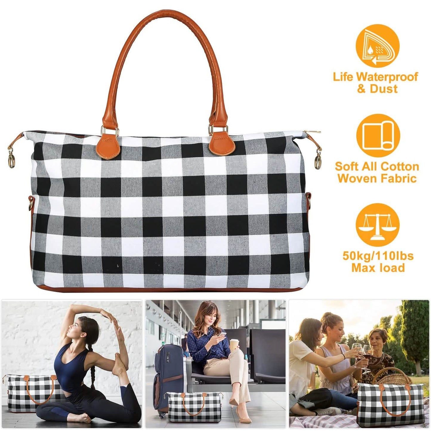 Women Duffle Bag Travel Luggage DailySale