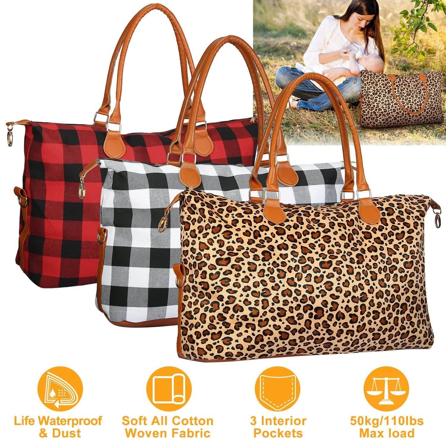 Women Duffle Bag Travel Luggage DailySale