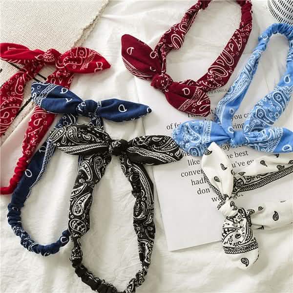 Women Fashion Sweet Retro Print Headbands DailySale