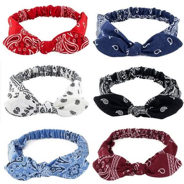 Women Fashion Sweet Retro Print Headbands DailySale