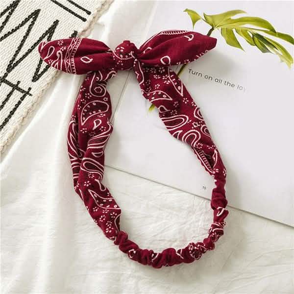 Women Fashion Sweet Retro Print Headbands DailySale