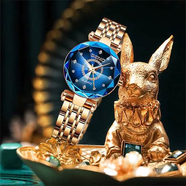 Women Golden and Silver Classic Quartz Watch DailySale
