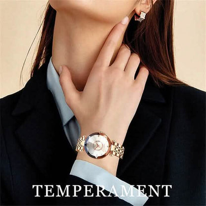 Women Golden and Silver Classic Quartz Watch DailySale