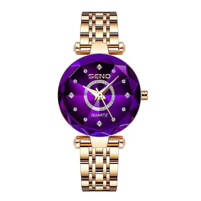 Women Golden and Silver Classic Quartz Watch DailySale