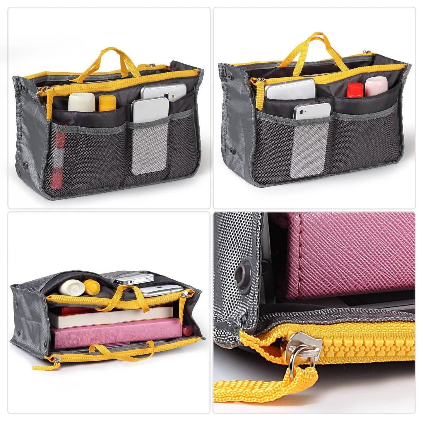 Women Lady Travel Insert Handbag Organizer Makeup Bags DailySale