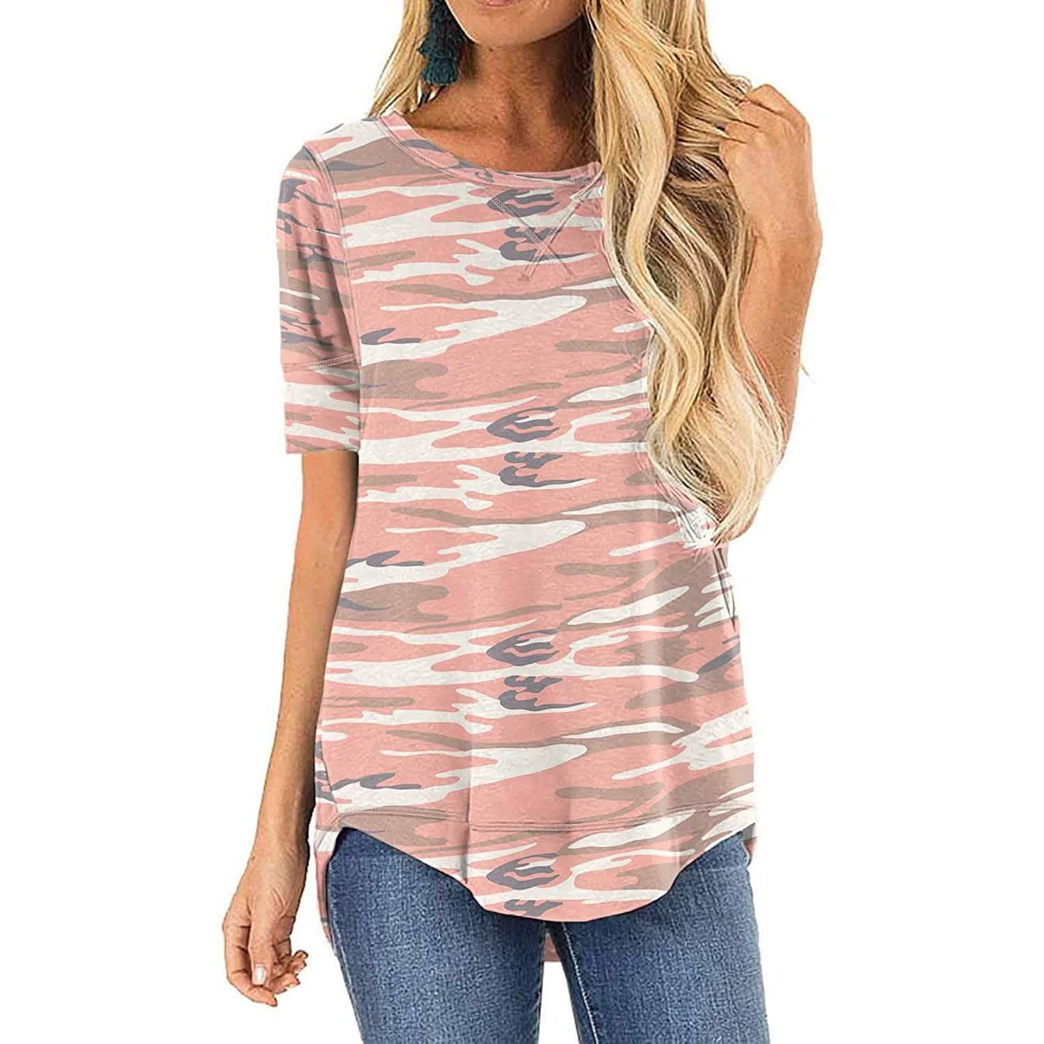 Women Long Sleeve Side Split Casual Loose Tunic Top DailySale