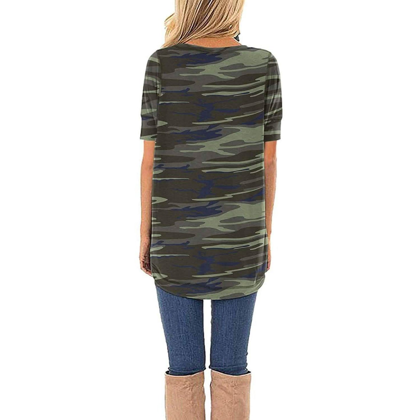 Women Long Sleeve Side Split Casual Loose Tunic Top DailySale