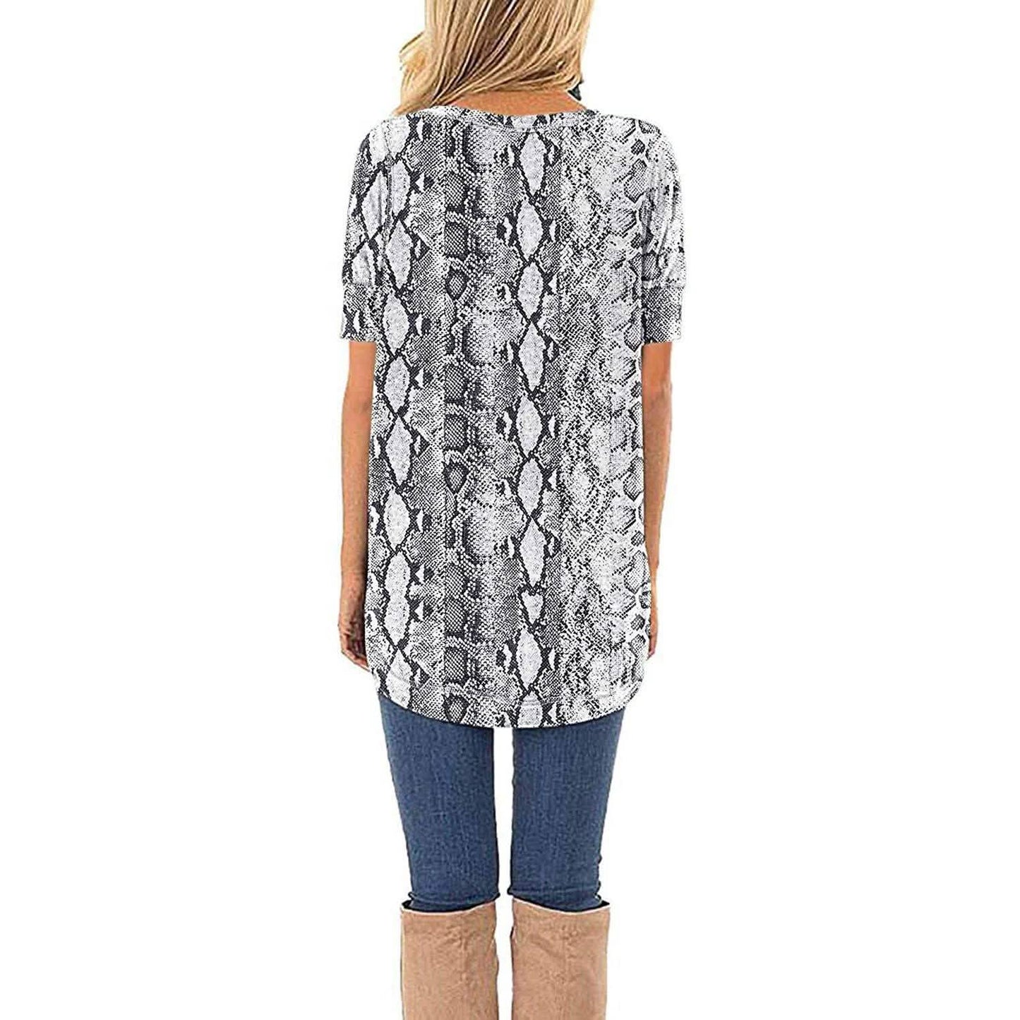Women Long Sleeve Side Split Casual Loose Tunic Top DailySale