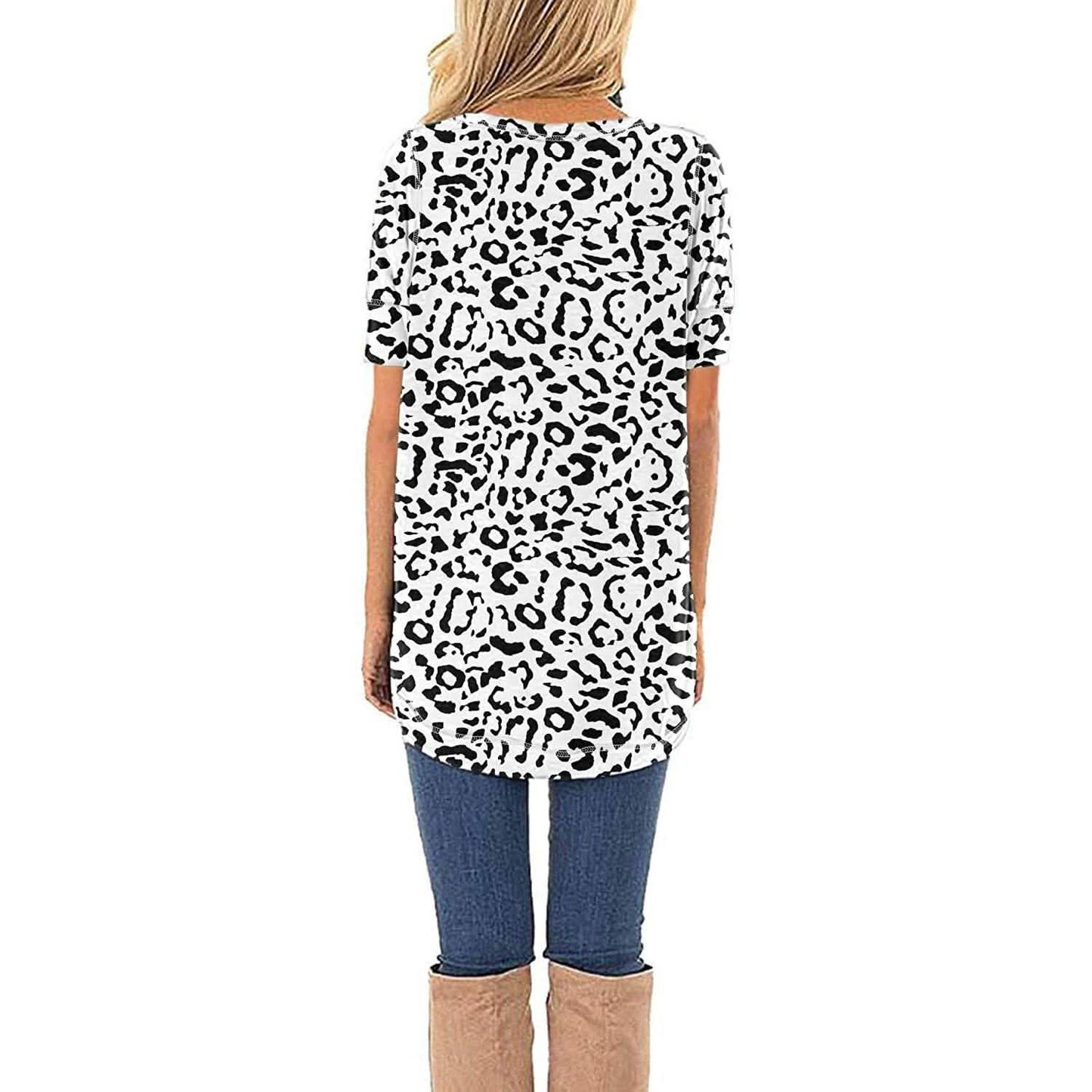 Women Long Sleeve Side Split Casual Loose Tunic Top DailySale