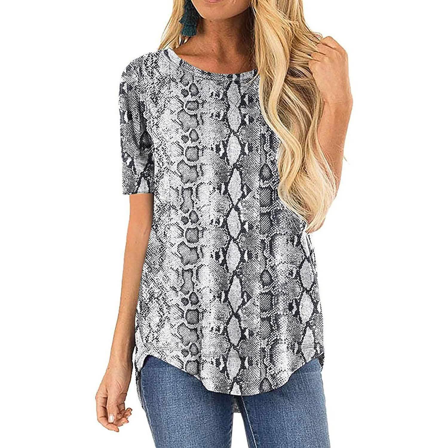 Women Long Sleeve Side Split Casual Loose Tunic Top DailySale