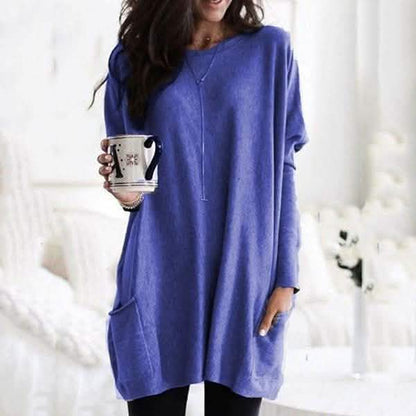 Women Long Sleeve Top Casual Pocket T-Shirt DailySale