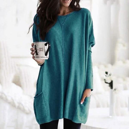 Women Long Sleeve Top Casual Pocket T-Shirt DailySale