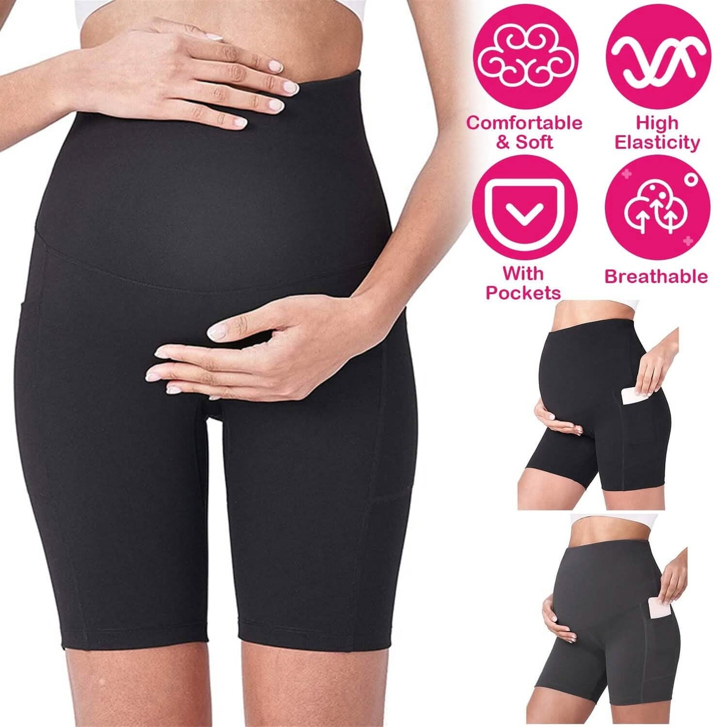 Women Maternity Seamless Shorts DailySale