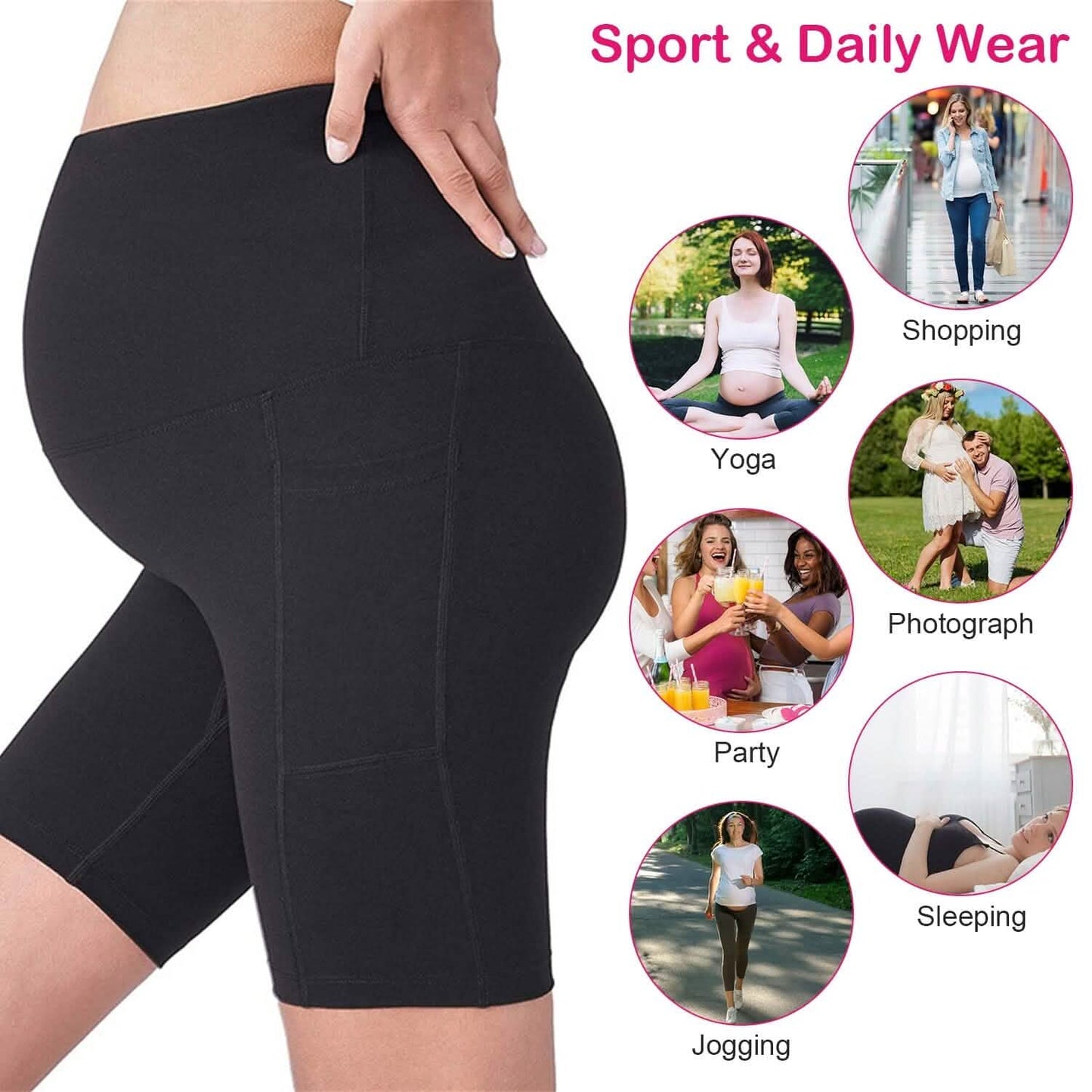 Women Maternity Seamless Shorts DailySale