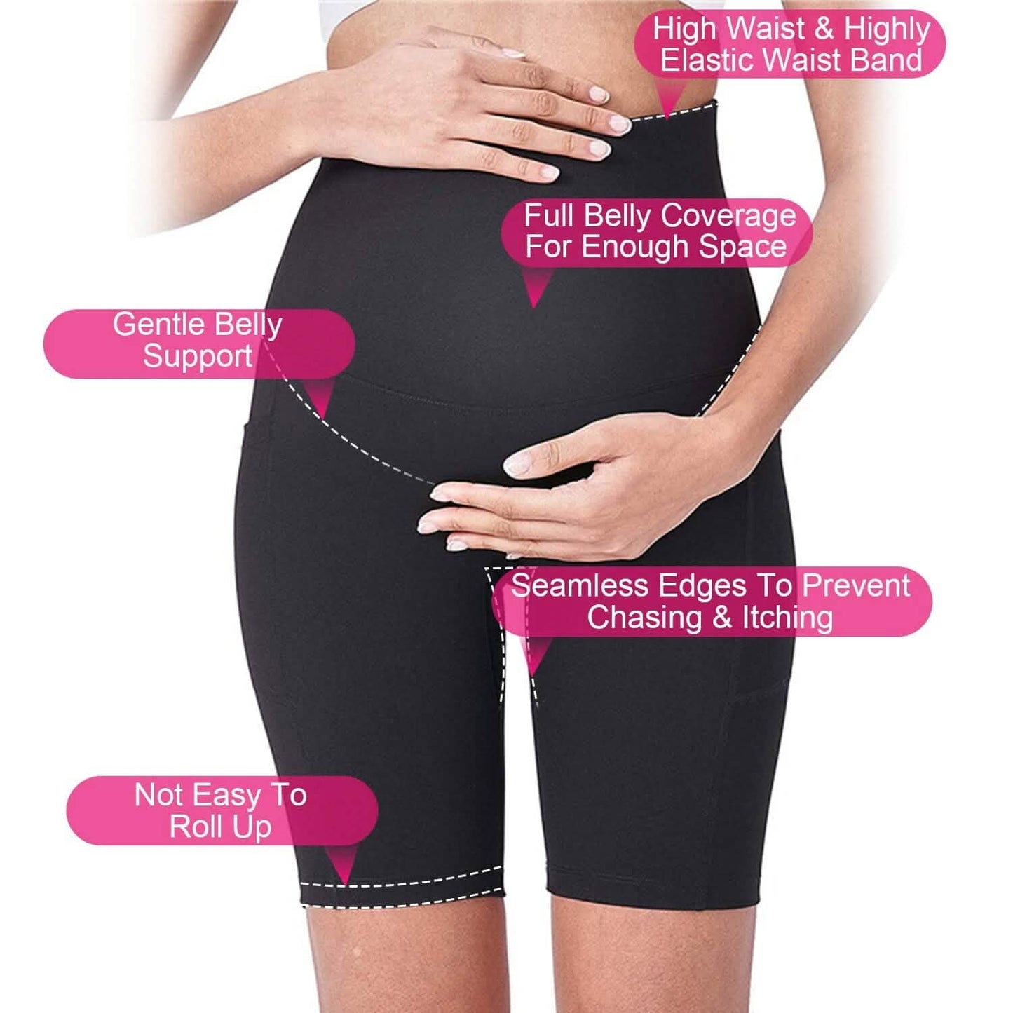 Women Maternity Seamless Shorts DailySale