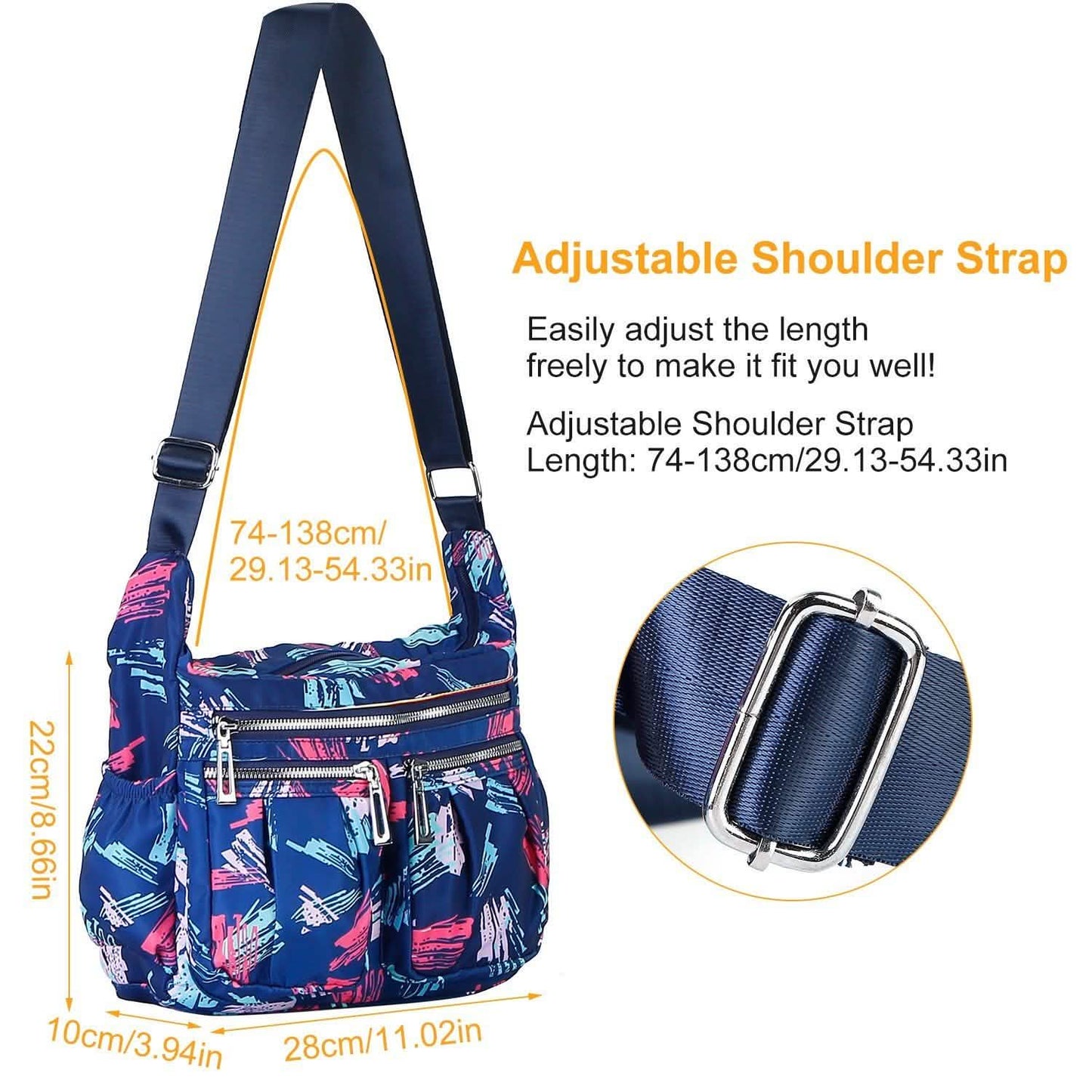 Women Multi-Pocket Shoulder Bag DailySale