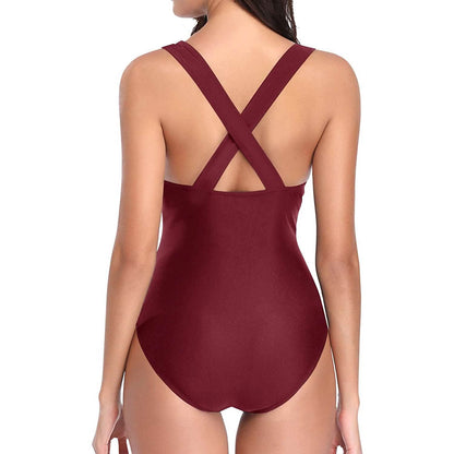 Women One Piece Plunge V Neck Monokini Sexy Hollow Out Swimsuit DailySale