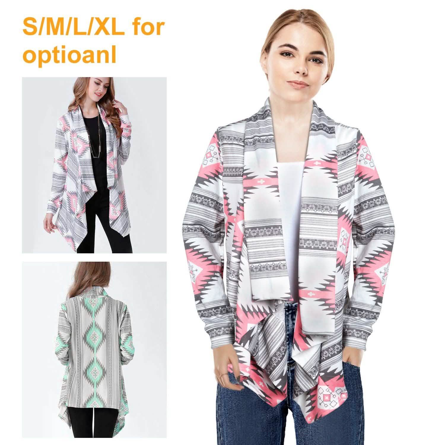 Women Open Front Long Sleeve Cardigan DailySale