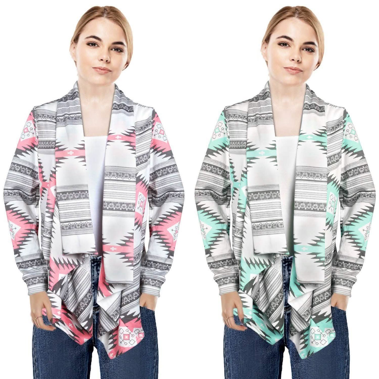 Women Open Front Long Sleeve Cardigan DailySale