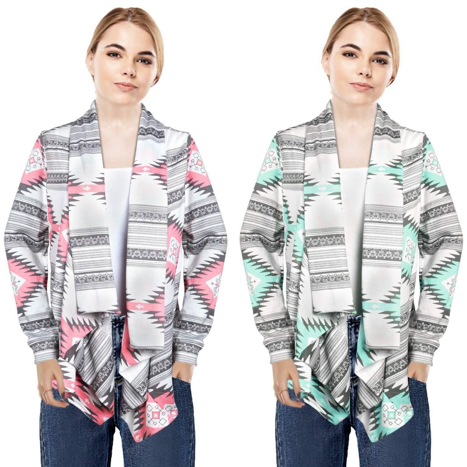 Women Open Front Long Sleeve Cardigan DailySale