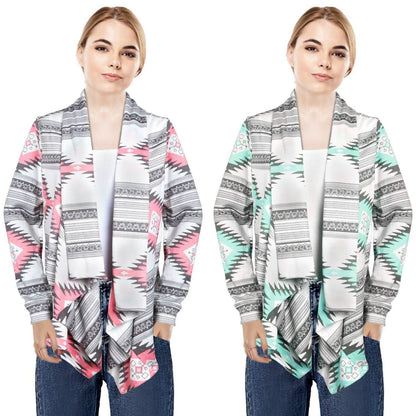 Women Open Front Long Sleeve Cardigan DailySale