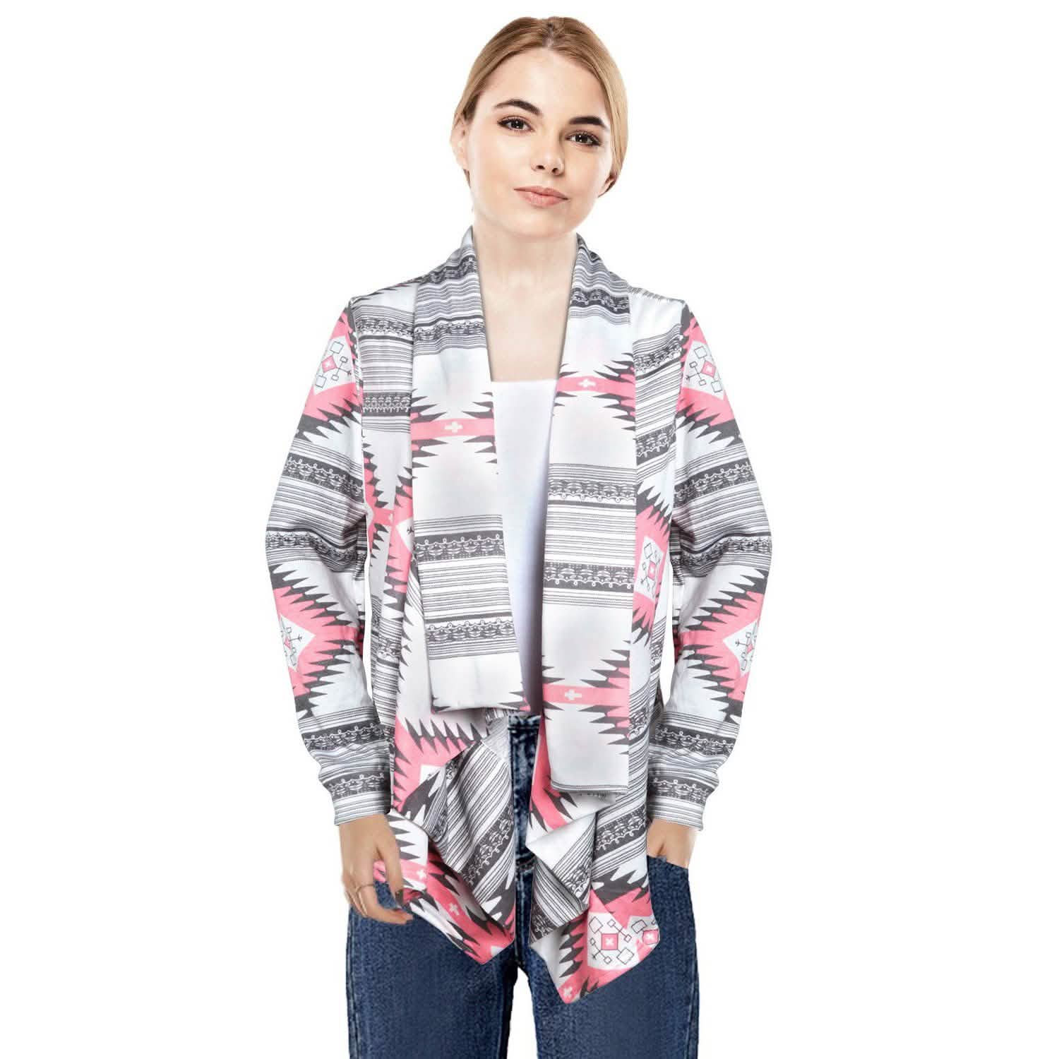 Women Open Front Long Sleeve Cardigan DailySale