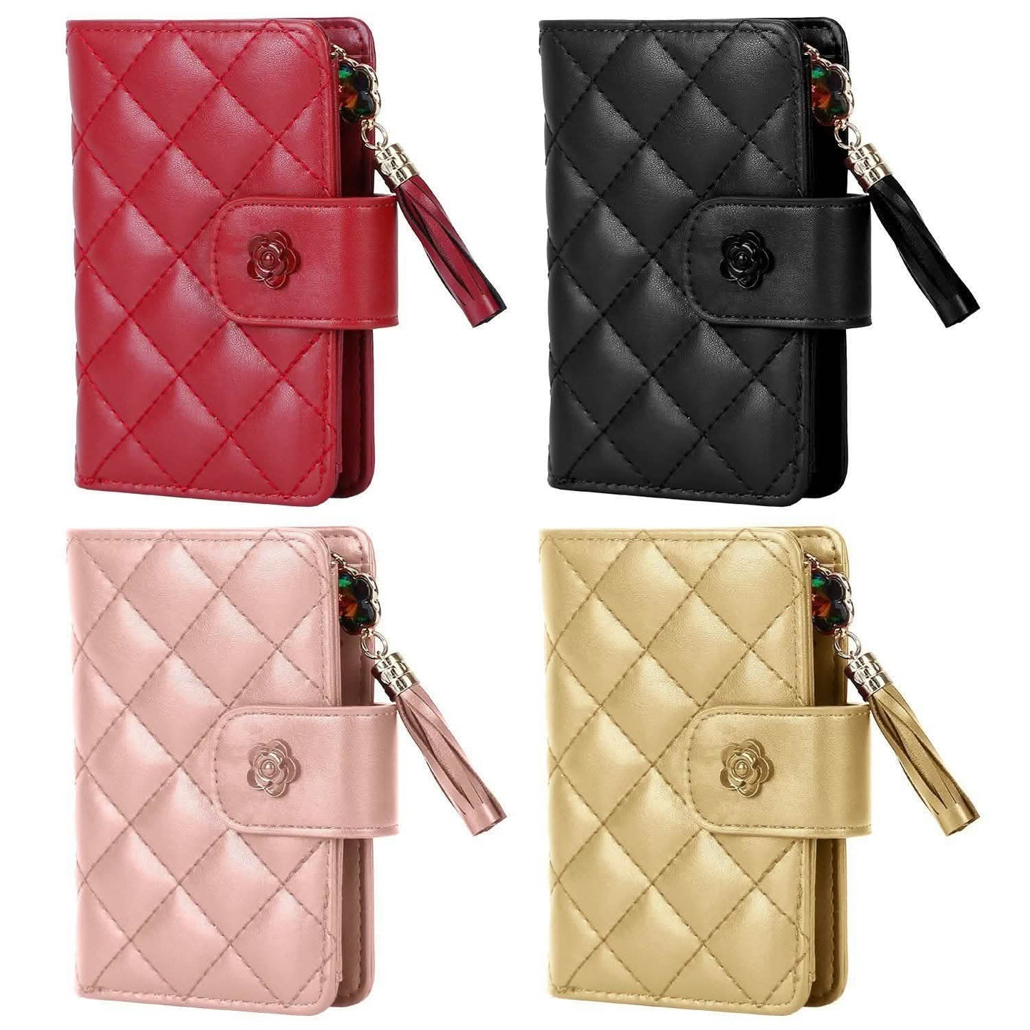 Women PU Leather Clutch Wallet DailySale