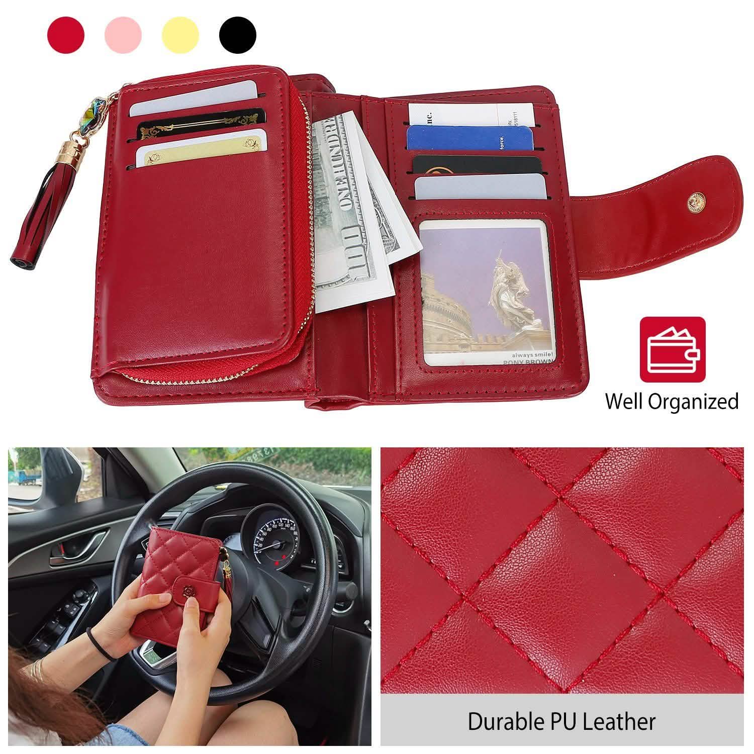 Women PU Leather Clutch Wallet DailySale