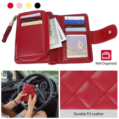 Women PU Leather Clutch Wallet DailySale