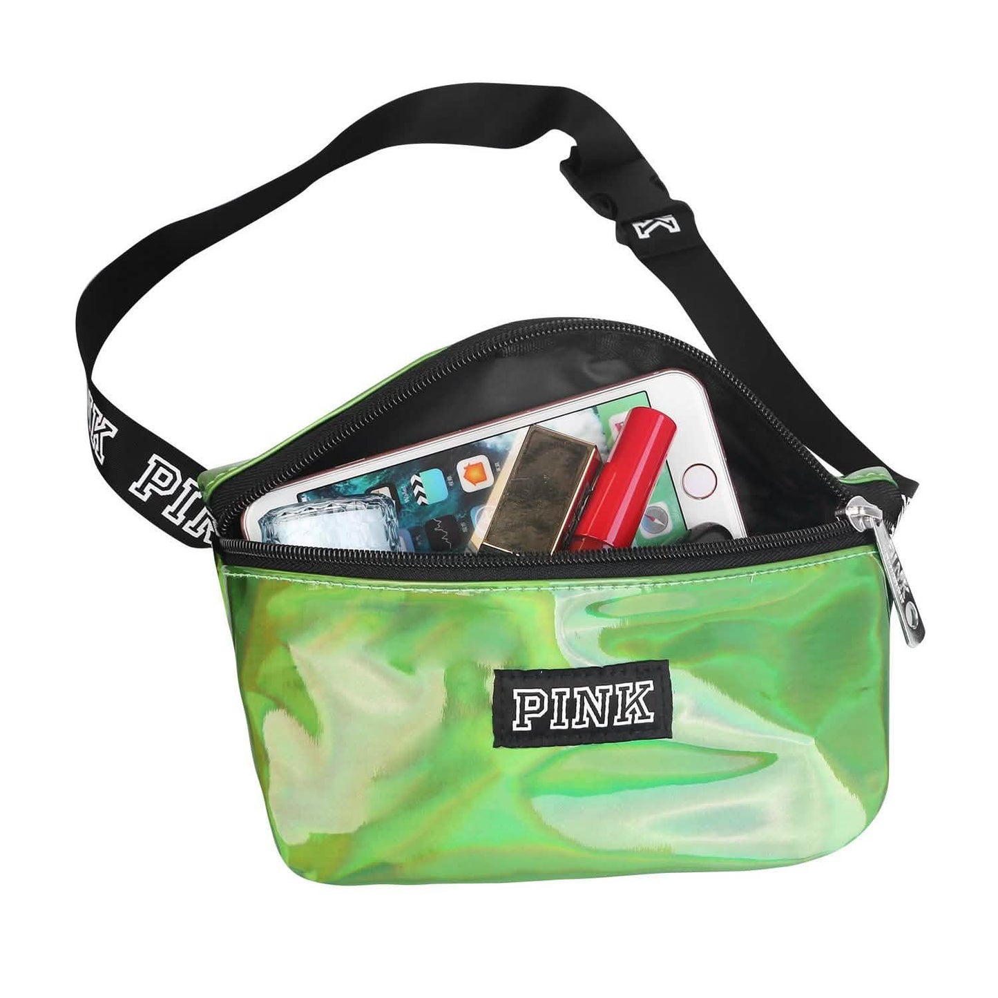 Women Shiny Leather Waist Pack Bag DailySale
