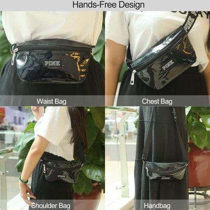 Women Shiny Leather Waist Pack Bag DailySale