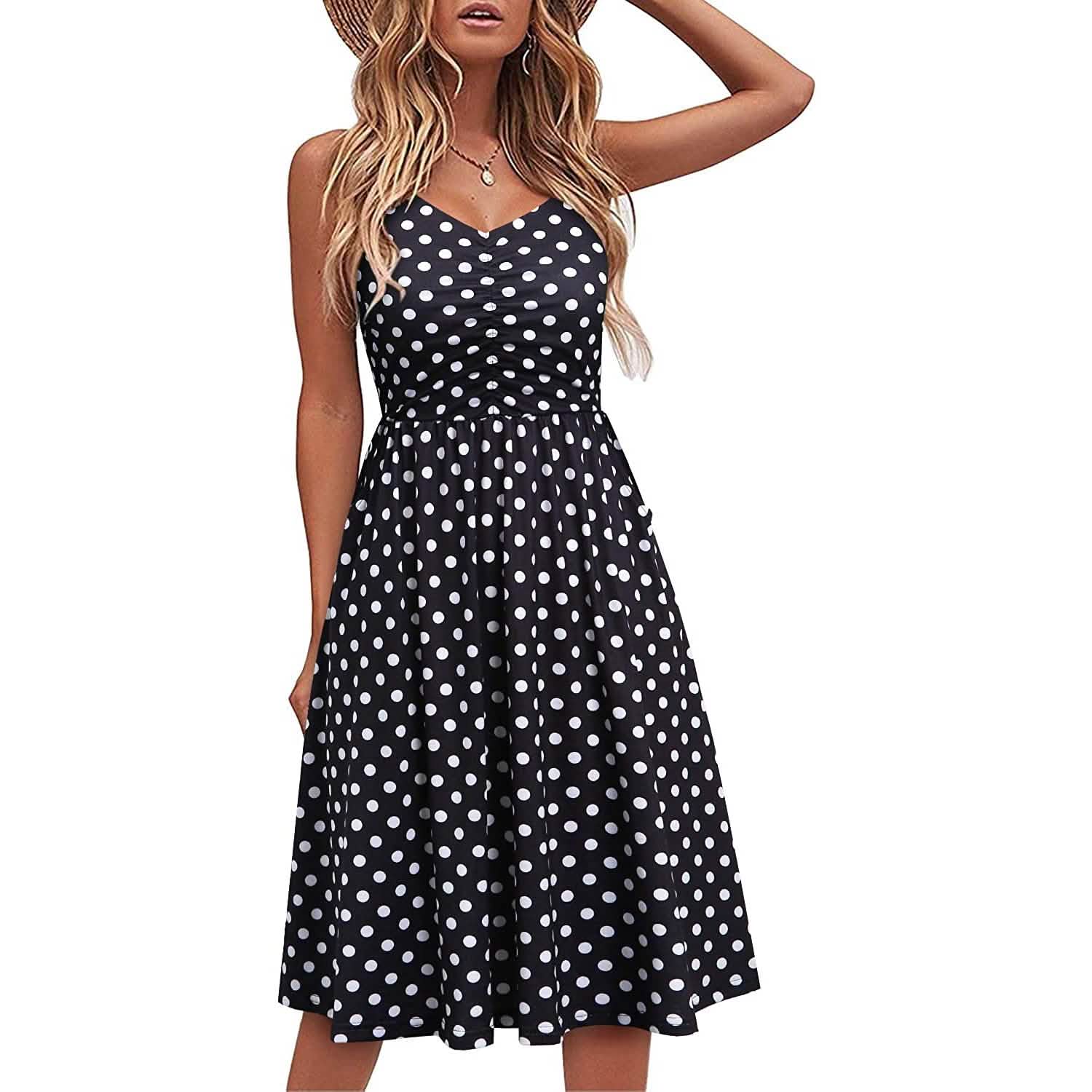 Women Sleeveless Cotton Summer Beach Dress DailySale
