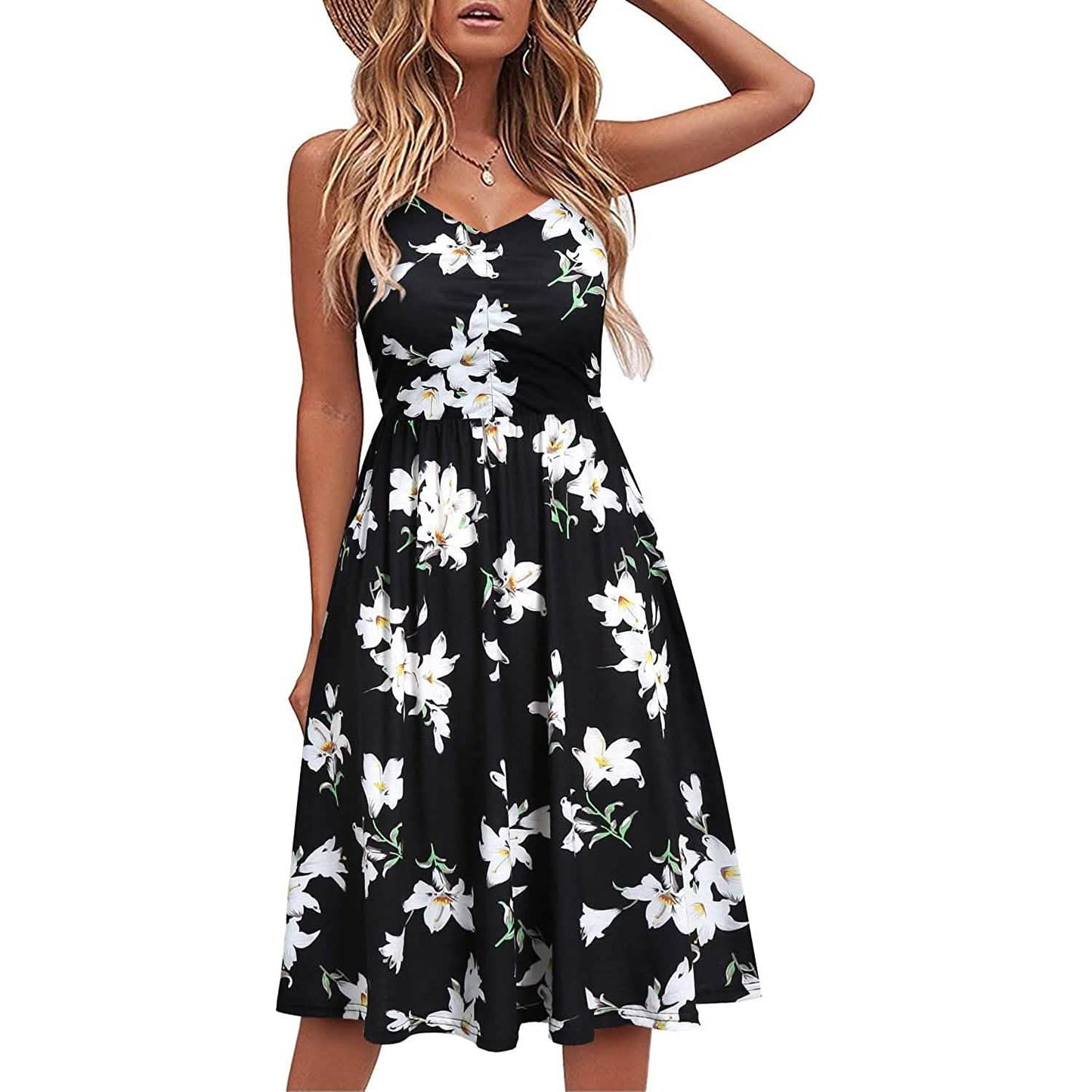Women Sleeveless Cotton Summer Beach Dress DailySale