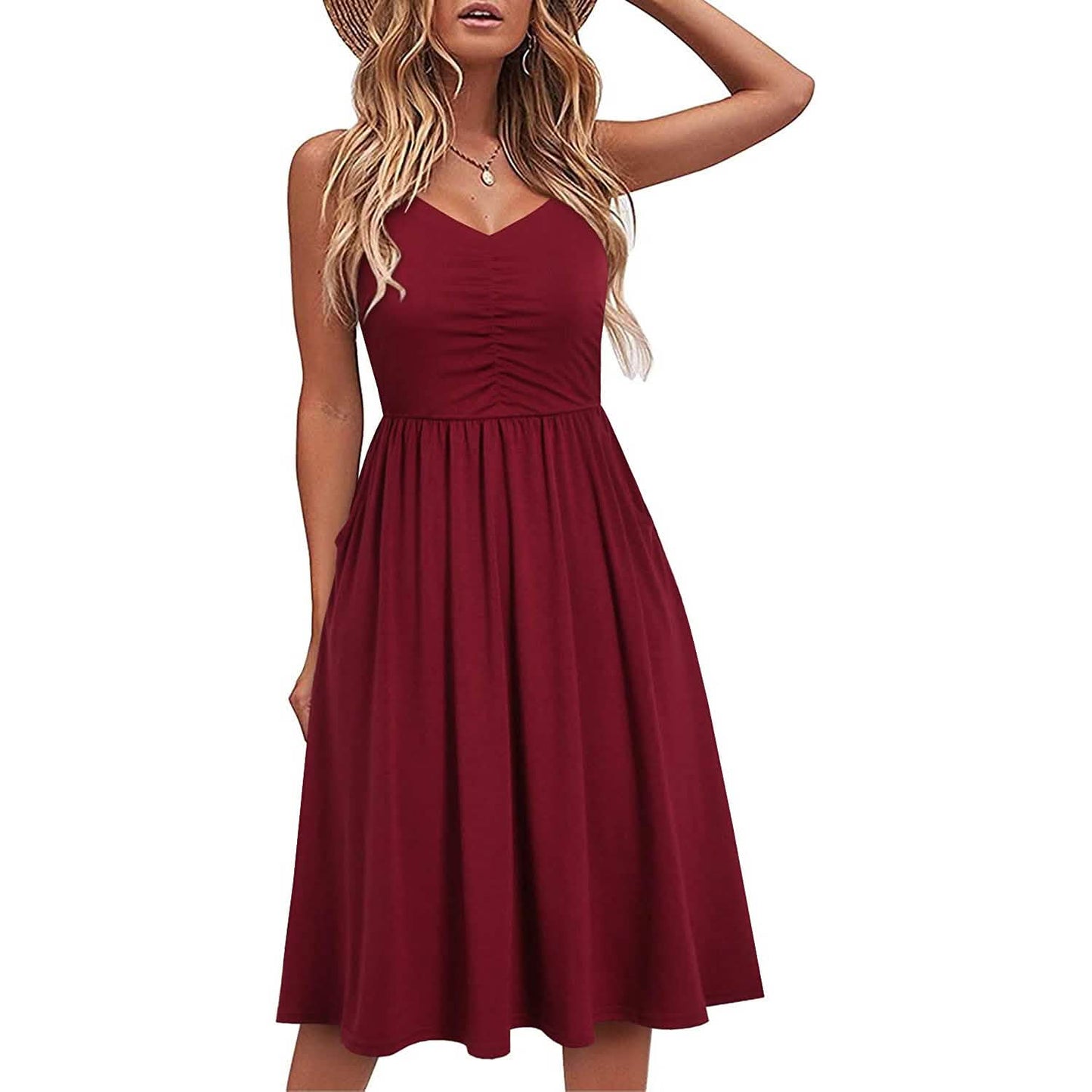 Women Sleeveless Cotton Summer Beach Dress DailySale